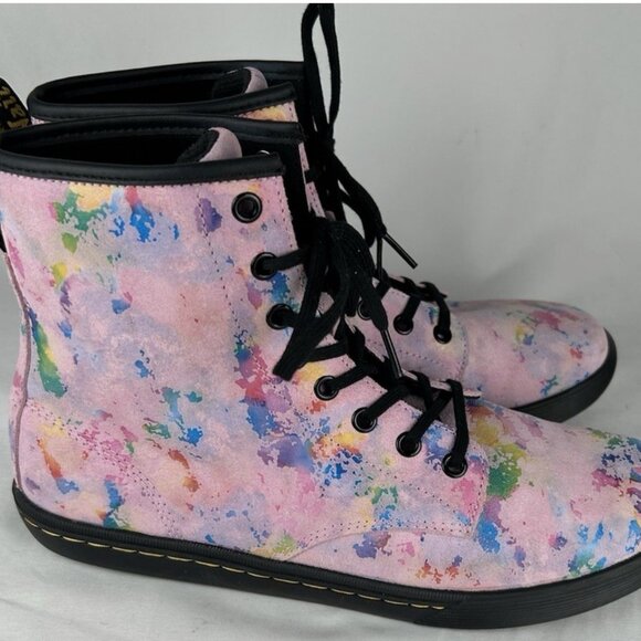 Dr Martens Sheridan Suede Lace Up Combat Boots  Women's Size 10 (UK 8, EU 42)  C - Picture 1 of 6